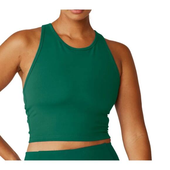 Beyond Yoga Tops - Beyond Yoga POWERBEYOND Green Strive Crop Tank Small